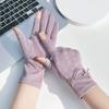 Luvas de Proteção Solar Sem Dedos de Verão Femininas Anti-UV Finas Meio Dedo Dois Dedos Tela Sensível ao Toque Luvas para Ciclismo ao Ar Livre