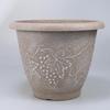 Exclusivo transfronteiriço para vaso de flores retrô redondo de grande diâmetro para suculentas de pátio chão fábrica de vasos de flores retrô atacado