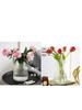 Vaso Transparente Simples Estilo Nórdico Ins Feng Shui Flores Vaso de Vidro para Decoração de Sala de Estar Decoração de Celebridade da Internet