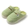 Pantuflas de algodón con suela gruesa para mujer para otoño e invierno, uso en casa, cálidas para interiores de pareja, lindas, antideslizantes, pantuflas de algodón para hombre al por mayor