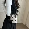 Nuevo Bolso de Lujo 2026, Bolso de Hombro y Cruzado de Gama Alta de Nicho para el Trabajo Diario, Bolso Tote de Lunares de Gran Capacidad para Mujer