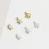 Prata Esterlina S925 Diamante de Precisão Estrela de Seis Pontas Estrela de Cinco Pontas Pingente Acessórios DIY Pulseira Colar Pingente Trevo de Quatro Folhas