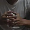 Anillo vintage de búho santo patrón en plata de imitación Anillo ajustable de apertura para hombre y mujer en plata de imitación Anillo de plata tailandesa de imitación