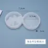 Amapola DIY Molde de Resina de Cristal Isla Campo en Terrazas Creativo Redondo Gota de Agua Molde de Silicona Mayoreo