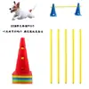 Accesorios para Competencia de Entrenamiento de Obstáculos para Perros Barras de Salto Vallas Anillos Suministros para Mascotas Agilidad Canina Equipo de Entrenamiento para Perros