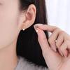 Brincos de pérolas de luxo estilo francês, pequenos, círculo, novidades, brincos de nicho da moda, brincos de alta qualidade sem cor para mulheres