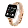 Adequado para apple iwatch9 pulseira de aço inoxidável com sete elos cintura fina pulseira de relógio apple watch8 relógio feminino