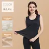 2025 Nuevo Chaleco Térmico de Tencel para Otoño e Invierno Hombres Chaleco Base de Ropa Interior Engrosada con Forro Polar Chaleco sin Mangas para Mujeres