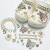 Amuletos para Zapatos Croc, Accesorios para Mujer, Clips para Zapatos DIY, Decoraciones 3D con Pedrería, Clips Desmontables, Estilo de Moda de Influencers