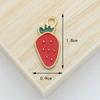 Acessórios de joias faça você mesmo liga gota morango maçã fruta planta colar pulseira pingente pequenos acessórios chaveiro