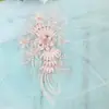 Bordado Estéreo 3D Lantejoula Renda Acessórios Vestido de Casamento Material DIY Feito à Mão Adesivo de Flor Pó Decorativo