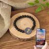 Pulsera Elástica Negra Popular Transfronteriza NFC Ins Nicho 12 Signos del Zodiaco Pulseras de Pareja Venta al por Mayor desde Fabricante