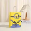 Bolsas de Regalo para Compras de Productos Nuevos Transfronterizos Bolsas de Tote de Papel Kraft al por Mayor Bolsas para Empaque de Regalos de Cumpleaños Dulces y Snacks
