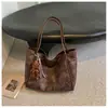 Bolso de Gran Capacidad para Mujer Otoño Retro 2025 Nuevo Versátil Simple Bolso de Hombro Casual para Viajes Diarios Bolso Tote Bolso de Mujer