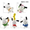 Celebridade da Internet Kt Cat My Melody Figuras Decorativas para Bolo de Aniversário de Meninas Desenho Animado Kuromi Kitty Decorações de Confeitaria