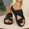 Sapatos Femininos Cross-Border Temu Chinelos Europeus e Americanos Abertos Sapatos Aquáticos Femininos Moda Tendência Confortáveis Resistentes ao Desgaste Sandálias de Exterior