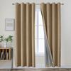 Comércio exterior transfronteiriço Amazon 100 cortina de linho de sombreamento total arco-íris linho imitação de linho cinza pano revestido cortina Shaoxing
