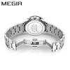 Reloj MEGIR para hombre, nuevo, multifuncional, con tres esferas y seis agujas, luminoso, resistente al agua, para negocios, venta al por mayor