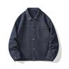 Mo Maike Casual Casual Jaqueta Jeans Masculina Moda Outono 2025 Gola com Costura Jaqueta Masculina 80730