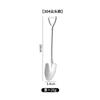 Pala cuchara de acero inoxidable 304 cuchara mezcladora para tienda de té con leche cuchara para postre helado cuchara para helado pala para frutas cuchara pala para comer sandía