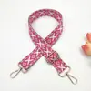 Estilo Nuevo Transfronterizo 3.8cm Estilo Étnico Correa Ancha para Hombro con Bordado de Patrón de Diamantes, Accesorio de Bolso tipo Lanyard con Correa Larga Cruzada