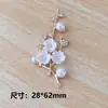 Acessórios de Liga de Flores e Folhas Estilo Antigo Galhos e Ramalhetes DIY Resina Vermelha Grande Flores Pequenas Acessórios de Joias para Penteado de Noiva