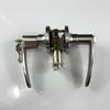 Cerradura de bola de acero inoxidable, manija de aleación de zinc, cerradura para puerta de habitación interior, manija, cerradura de bola de tres pestillos