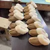 Primer Encuentro Temporada 2026 Nuevas Pantuflas Cerradas Otoño/Invierno Suela Plana Peludas Espesas Cálidas Para Usar al Aire Libre Pantuflas de Mujer