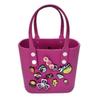 Nova Bolsa de Praia Estilo Coreano EVA Bolsa Lancheira Bolsa Pequena de Mão com Furo Menina Artesanal DIY Decorativa Pequena Bolsa