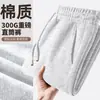 Pantalones de peso pesado, corte holgado, pierna recta para hombre, nueva colección primavera/otoño, pants lisos, pantalones casual versátiles, pantalones largos para adolescentes