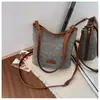 Yuezi 2026 Verano Bolso de Pescador Tejido a Rayas de Colores Bolso de Mano de Moda para el Trabajo Gran Capacidad Bolso de Hombro