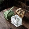 Bolsa de Almacenamiento para Juego de Taza y Tetera de Brocado, Una Tetera y Dos Tazas, Bolsa para Juego de Té de Viaje, Bolsa Grande Portátil de Tela