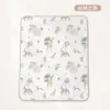 Almohadilla de Diafragma para Bebé de Algodón Peinado Impermeable Lavable Tamaño Grande Almohadilla para la Tía Fisiológica Colchón con Estampado para Bebé Recién Nacido