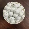 Contas Cerâmicas Redondas de Duas Cores Queimadas em Forno Acessórios Feitos à Mão Materiais para Pulseira de Contas de Porcelana 8mm Contas Soltas