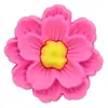 Flores Coloridas Adesivos de Borracha Macia 3D Decorações Planas para Capas de Celular Papelaria Acessórios de PVC 3D Acessórios para Joias DIY