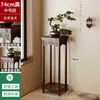 Suporte de Flores Estilo Chinês, Estante de Armazenamento de Chão para Sala de Estar, Suporte de Flores de Madeira Maciça Multicamadas para Varanda, Rack de Exibição de Plantas Bonsai para Interior