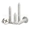 Tornillo autorroscante 304 cabeza plana avellanada Phillips cabeza redonda avellanada borde biselado para muebles tornillo para madera M3M4M5M6