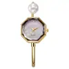 Reloj de Mujer Perla Superficie de Concha Transmisión en Vivo Popular Exquisito Superficie de Corte Diamante Compacto Pulsera Reloj de Mujer de Moda