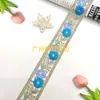 Novos Acessórios de Renda com Bordado de Flores em Organza Estilo Étnico para Roupas, Sapatos, Chapéus, Bolsas e Acessórios, Venda Direta do Fabricante