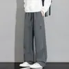 NASA SOBRE Pantalones de trabajo casuales estilo americano con múltiples bolsillos para hombre, nuevos pantalones deportivos de pierna ancha de ajuste holgado para primavera y otoño 2026