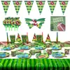 Pratos de Papel para Festa de Rugby Tema Liga Super Bowl Guardanapos de Papel Descartáveis Copos Toalha de Mesa Bandeira Conjunto de Louças Caixa de Presente