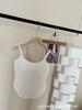 Camisola de color liso para mujer, camiseta sin mangas con almohadilla para el pecho, prenda exterior ajustada para adelgazar la espalda, camisola larga
