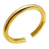 Pulsera Hueca Color Acero 8mm Anillo Circular Abierto de Metal Hebilla Colgante Collar de Anillo de Acero DIY Tubería de Acero Estilo Punk Europa y América