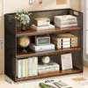 Estante de almacenamiento de escritorio multicapa, organizador de escritorio, escritorio de oficina, dormitorio estudiantil, estantería de mesa de arte de hierro simple y pequeña