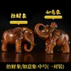 Un Par de Adornos de Elefante para Atraer Riqueza, Escritorio de Oficina, Sala de Estar, Decoración de Entrada para Mudarse a una Nueva Residencia/Regalo de Inauguración