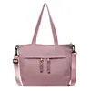 Bolso de Mano de Nylon Nuevo Transfronterizo 2026 Estilo Coreano Moda para Viajes Cotidianos Bolso Tote de Color Sólido Bolso de Hombro de Gran Capacidad para Mujeres