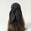 Comércio Exterior Transfronteiriço Fornecimento Lenço Quadrado Chinês 68cm, Lenço de Seda Estampado Imitação de Algodão e Linho, Lenço Versátil com Padrão Paisley da Moda para Mulheres e Aquecedor de Pescoço