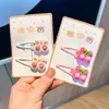 Lindos Pasadores de Frutas Cereza de Dibujos Animados para Niñas, Dulces Pasadores para Cabello de Bebé, Pinzas BB, Pinzas para Flequillo, Pinzas Pequeñas para Bebé