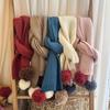 Bufanda Infantil para Niñas Otoño e Invierno Cálida de Punto para el Cuello Color Sólido Bebé de Pocos Meses Bufanda Gruesa para el Cuello a Prueba de Frío