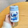 Vaso Termo de Paja Stitch para Niños, Estudiantes de Primaria, Vaso de Agua Especial para Niños, Nueva Botella de Agua Regalo de Cumpleaños